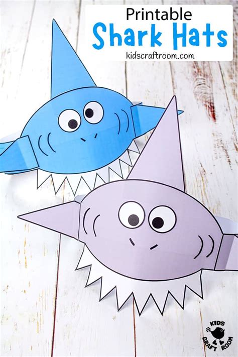 Printable Shark Hat Craft